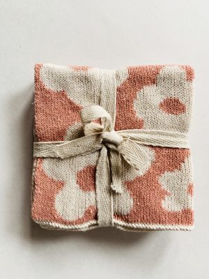 Klut blomst 25x25 cm rosa 2pk