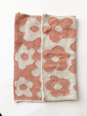 Klut blomst 25x25 cm rosa 2pk