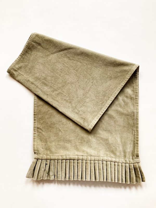 Løper velur 40x140 cm grønn