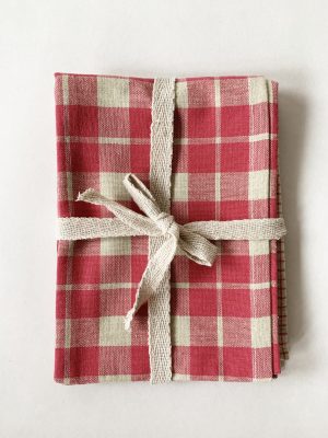 Kjøkkenhåndkle 45x45 cm s/2 rosa