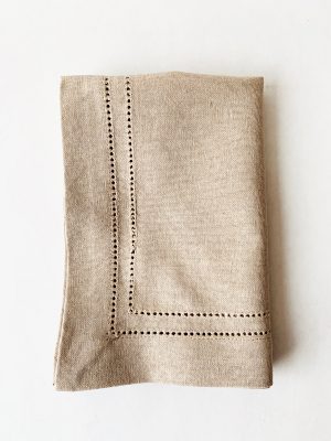 Serviett bomull 40x40 cm 6-pakk sand