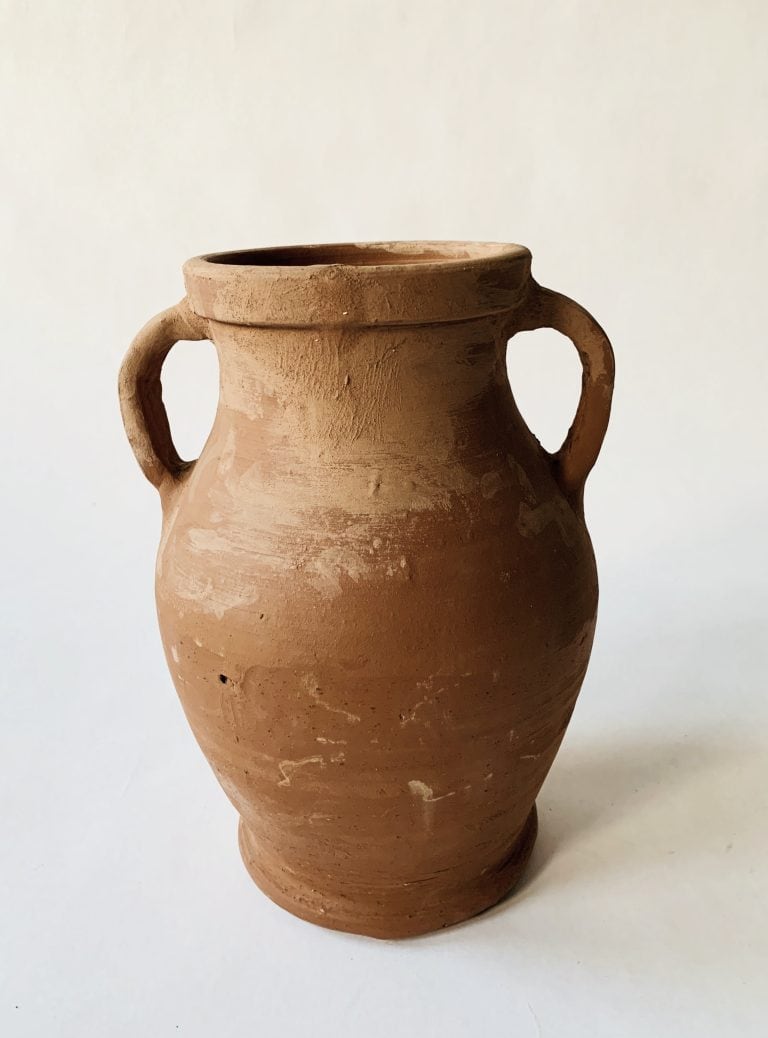Terracotta urne 20x20x26cm