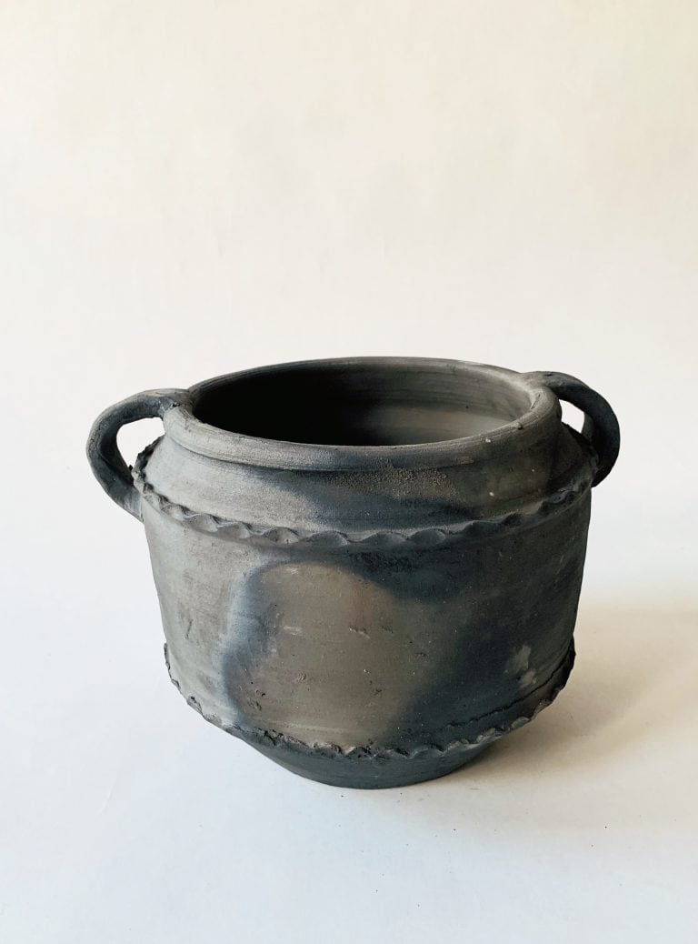 Terracotta potte svart, 20x16cm