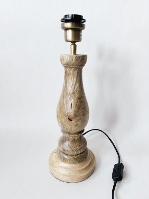 Lampefot tre rund h 31 cm